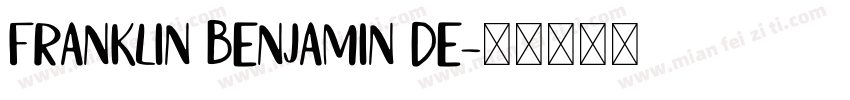 FRANKLIN BENJAMIN DE字体转换